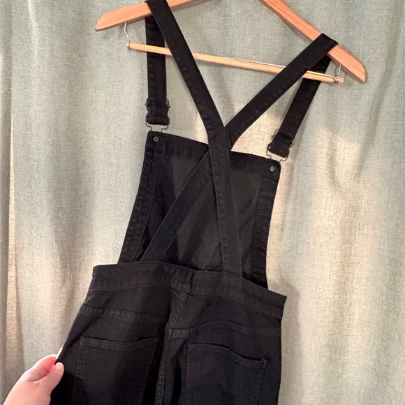Madewell Crossback Black Overalls size M - Picture 6 of 9